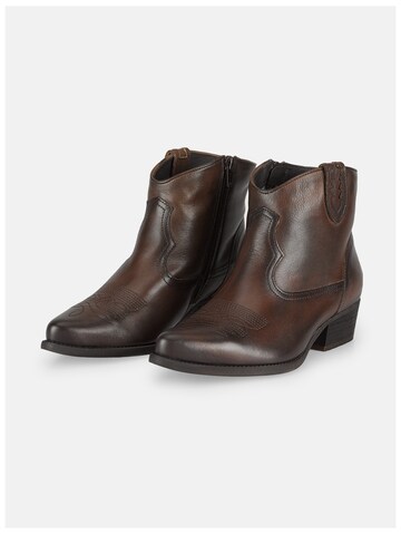 Felmini Wide Fit Cowboy Boots in Brown