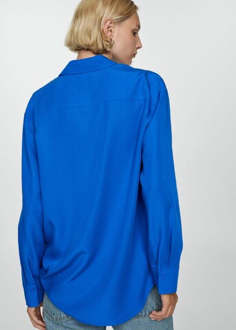 MANGO Bluse 'Factory' in Blau