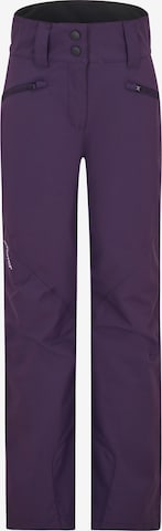 ZIENER Regular Workout Pants 'ALIN' in Purple: front