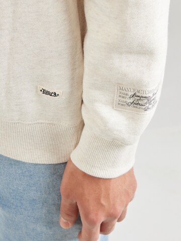 RVCA Sweatshirt 'INVISIBLE MAN' in Beige