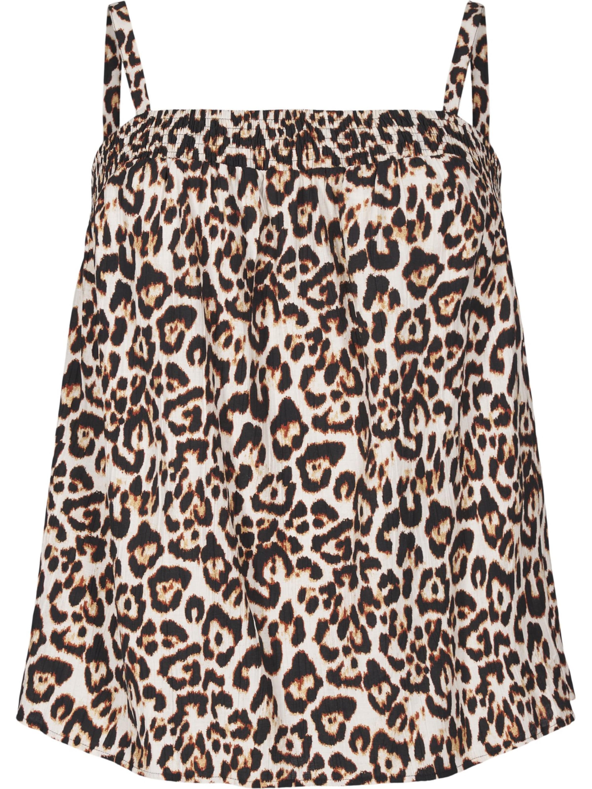 Zizzi Top 'Vsol' - svetlobéžová / svetlohnedá / tmavohnedá, Produkt