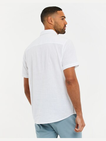 Threadbare Regular Fit Hemd 'Dragon' in Weiß