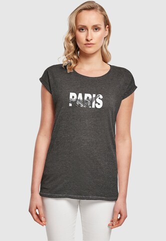 T-shirt 'Paris Eiffel Tower' Merchcode en gris : devant