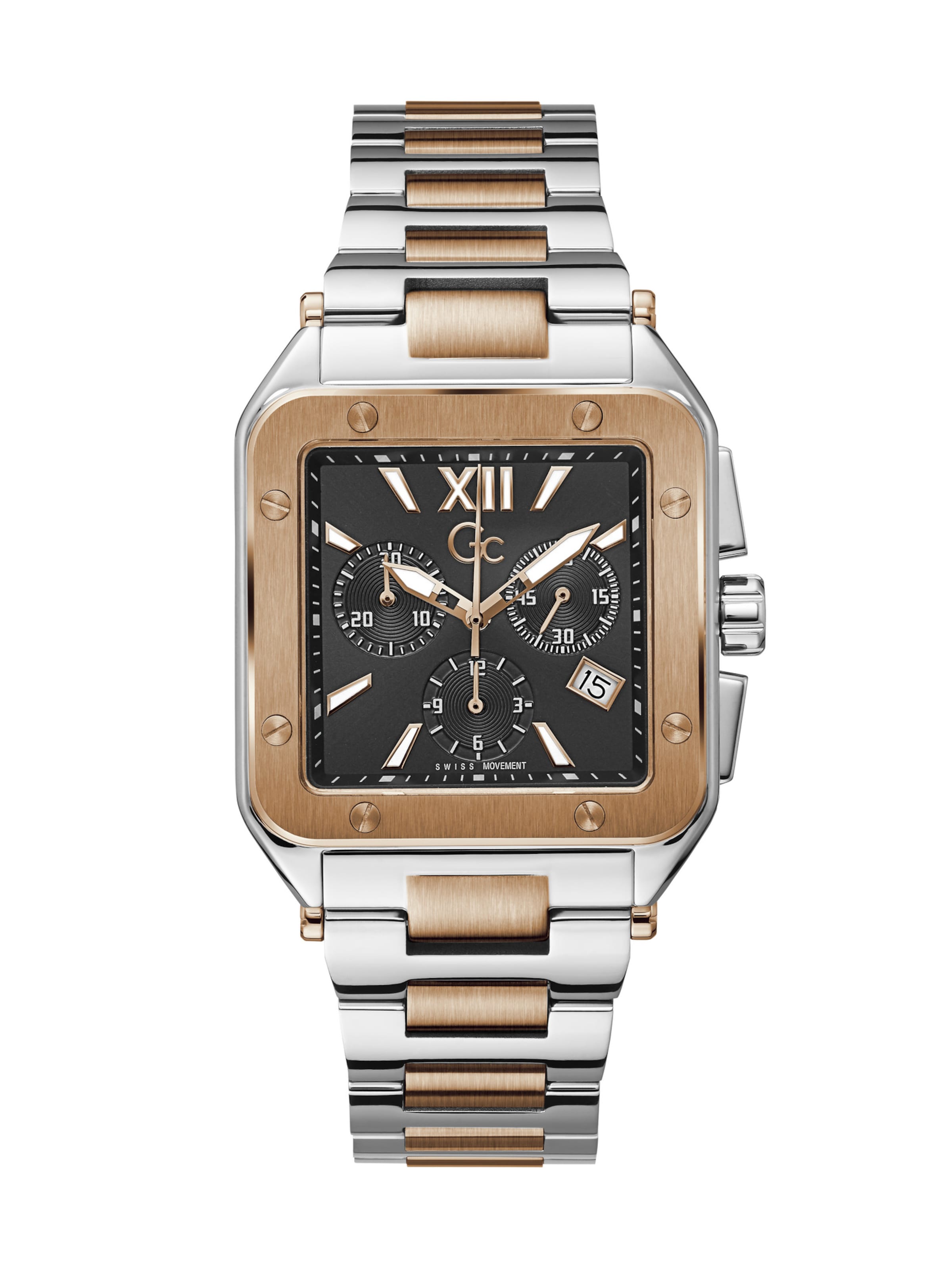 Gc Analog watch in Silver: front