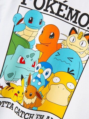 NAME IT Shirt 'Pokémon' in Wit