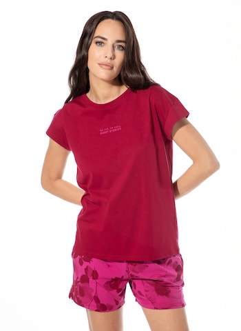 Sanetta Schlafshirt in Rot: Vorderseite