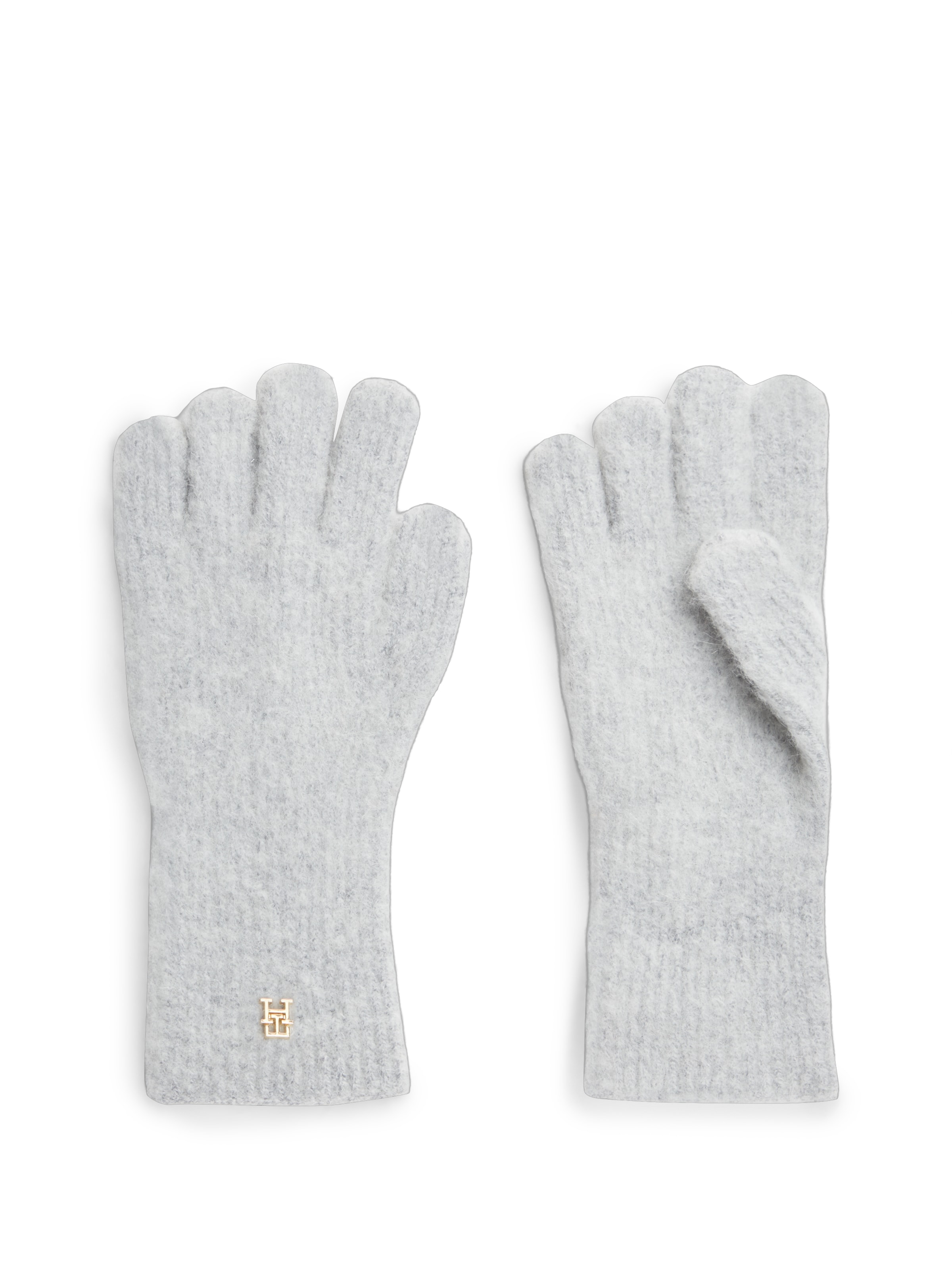 Gants 'ELEVATED CHIC' TOMMY HILFIGER en gris : devant