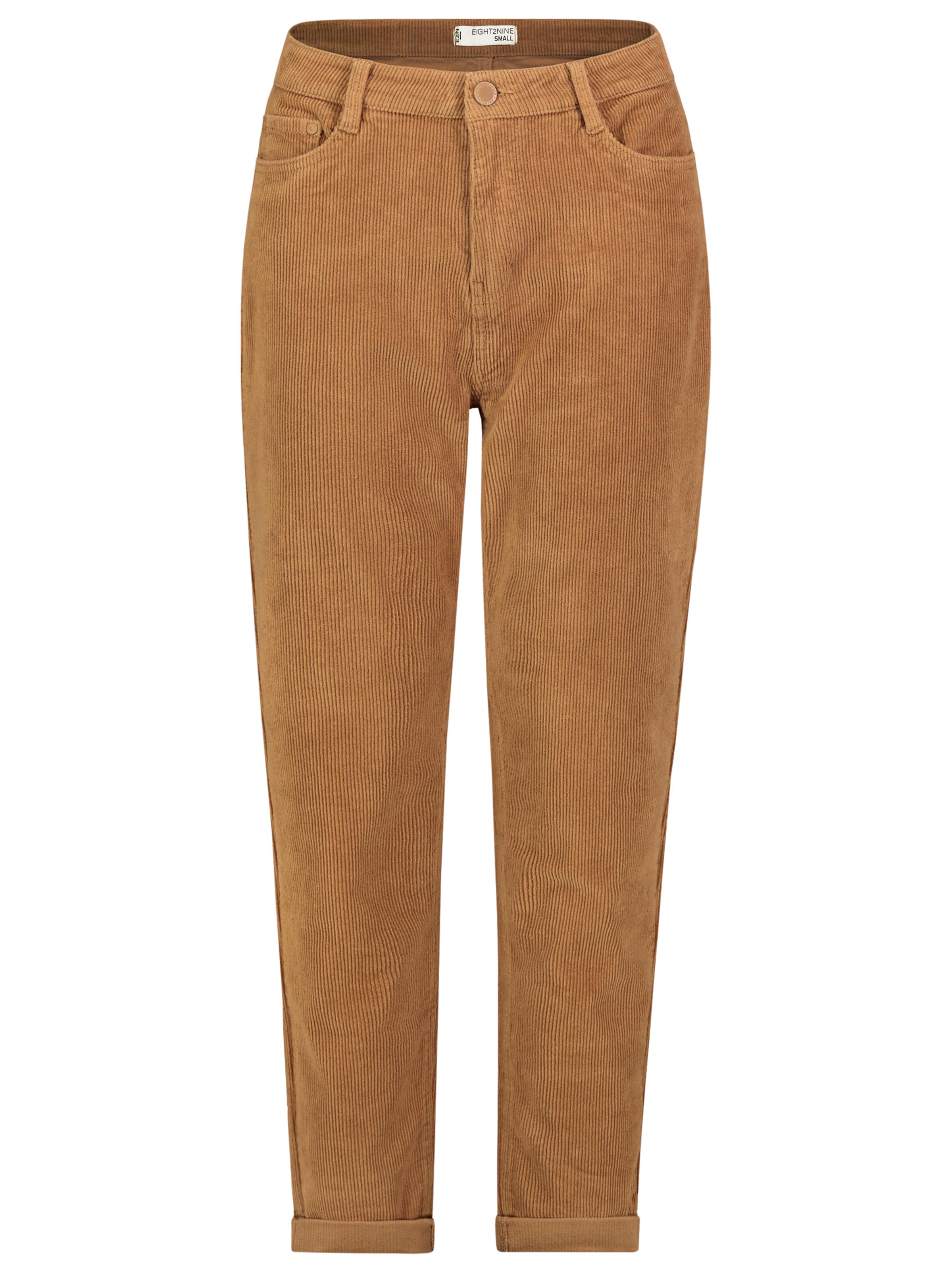 Eight2Nine Slimfit Hose in Braun: Vorderseite