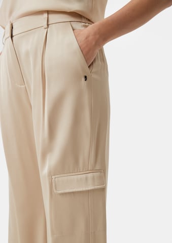 Wide Leg Pantalon cargo COMMA en beige