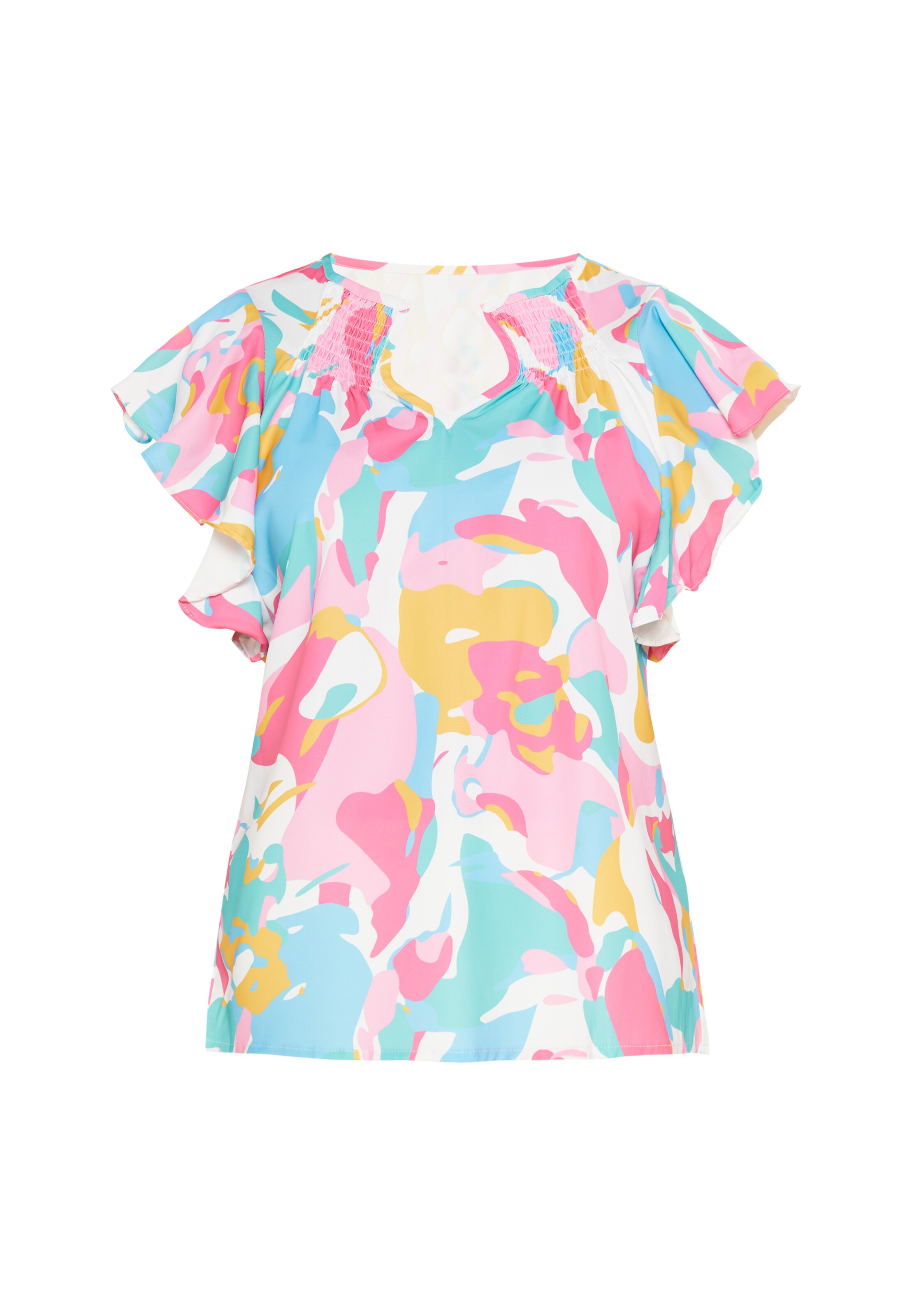 FELIPA Μπλούζα 'Fashion Look' σε γαλάζιο / χρυσοκίτρινο / μέντα / ρόδινο, Άποψη προϊόντος