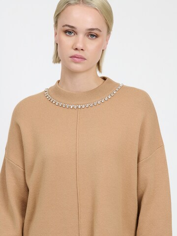 Influencer Pullover in Beige