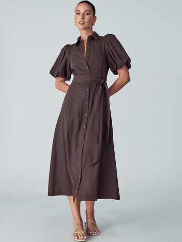 Willa Kleid 'Ariane' in Braun: Vorderseite