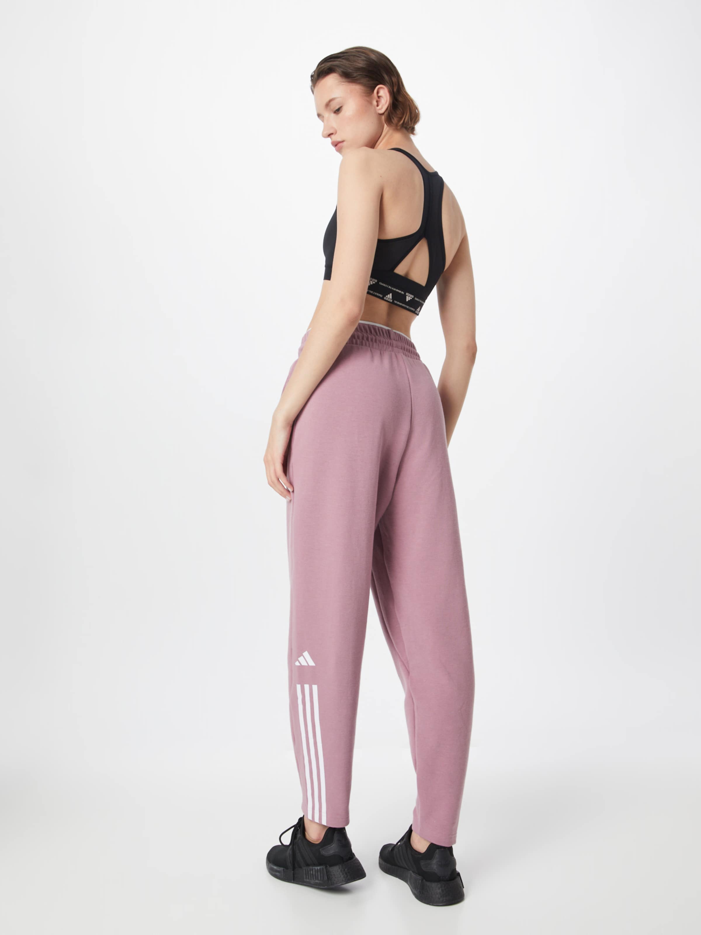 ADIDAS PERFORMANCE Loose fit Workout Pants 'Train Essentials-Fit ' in Orchid  | ABOUT YOU