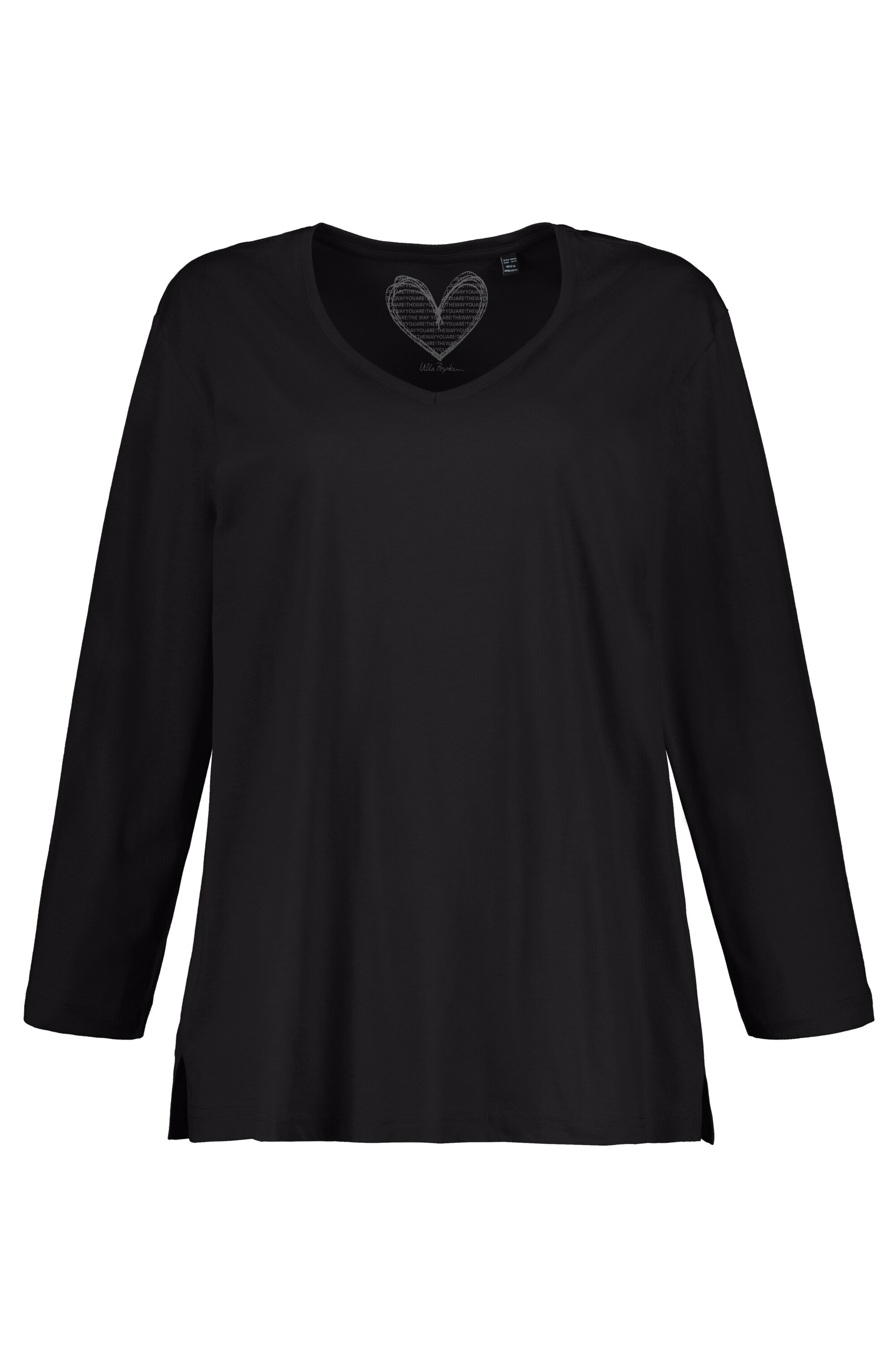 Ulla Popken Shirt in Black: front