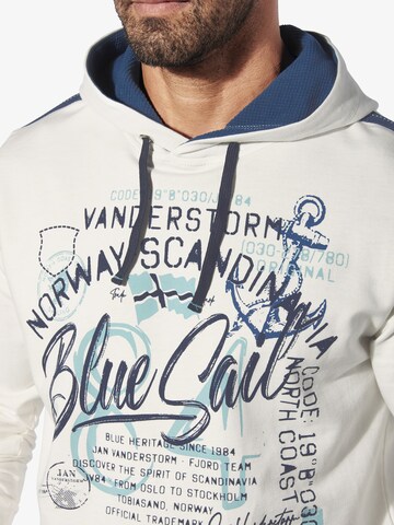Jan Vanderstorm Sweatshirt 'Perkan' in White