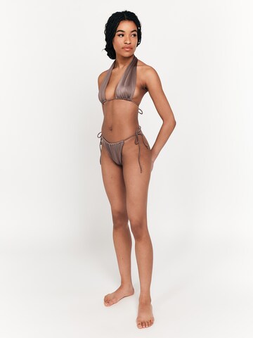 pelēks Lezu Trijstūra formas Bikini augšdaļa 'Roswita'