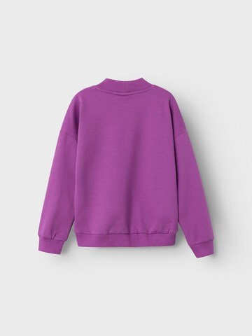 NAME IT - Sweatshirt 'NATASJA' em roxo