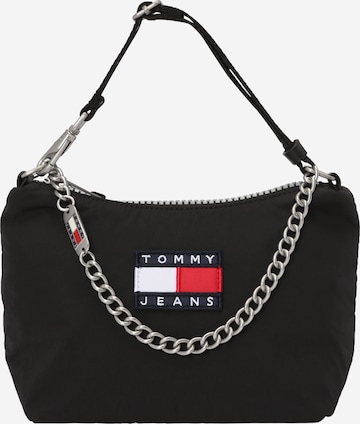 Tommy Jeans - Mala de ombro 'HERITAGE' em preto: frente