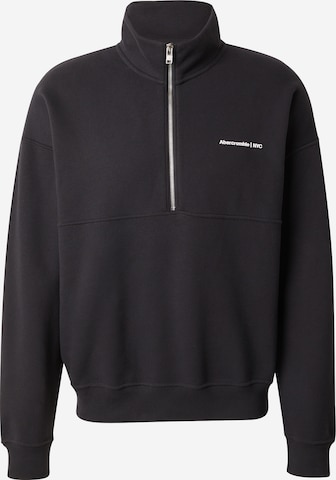 Abercrombie & Fitch - Sudadera en negro: frente