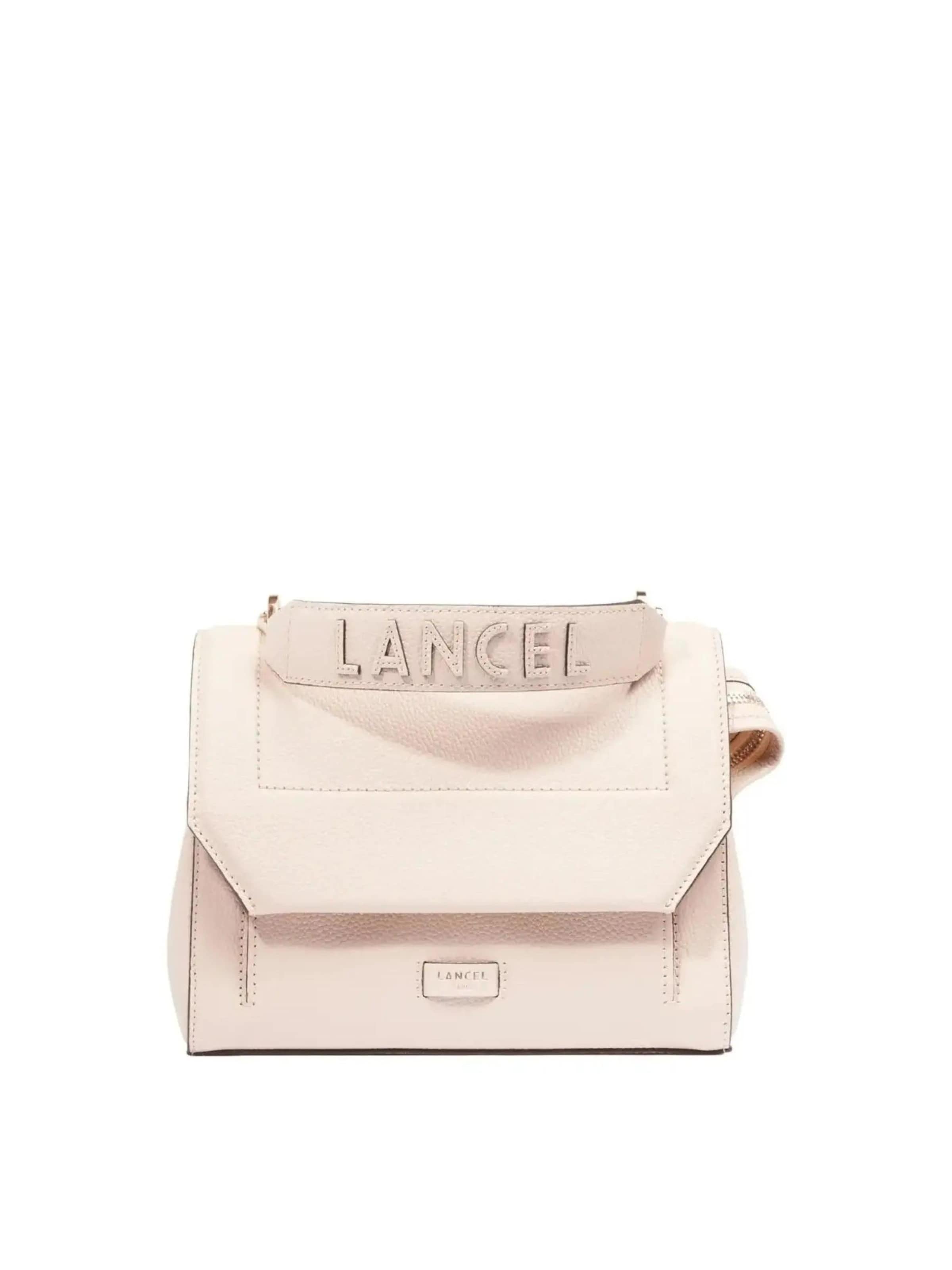 Lancel Shoulder bag 'Sac Rabat M Lancel Ninon Rose quartz' in Pink: front