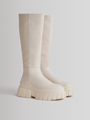 Bottes Bershka en blanc