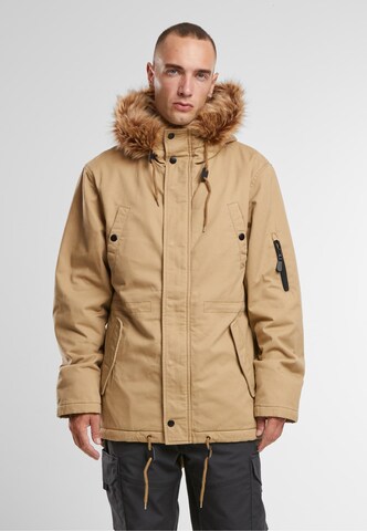 Parka mi-saison 'Fish Tail' Brandit en marron : devant