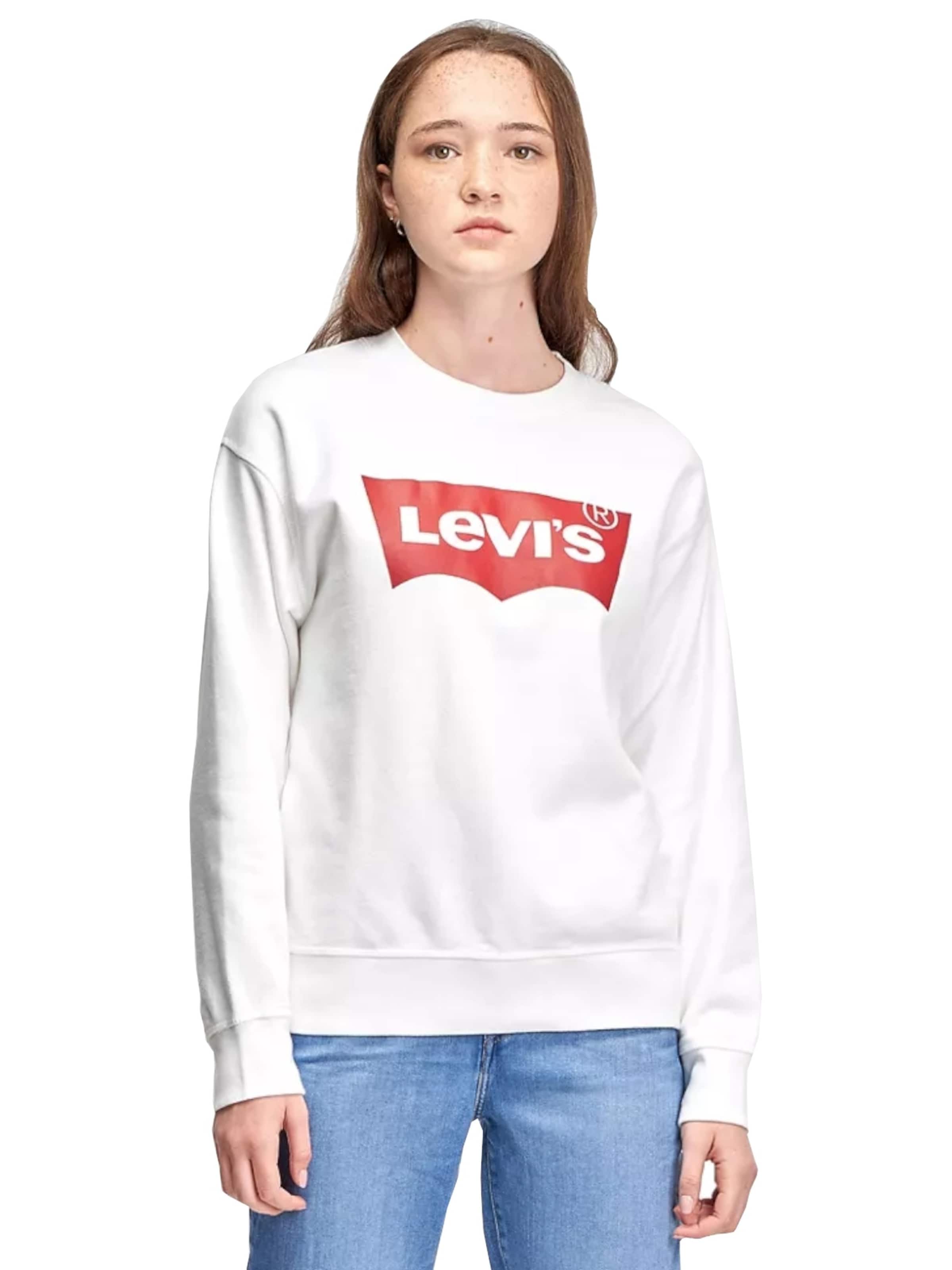 LEVI'S ® Sweatshirt 'Standard Crew'‌‌‌ in Weiß: Vorderseite