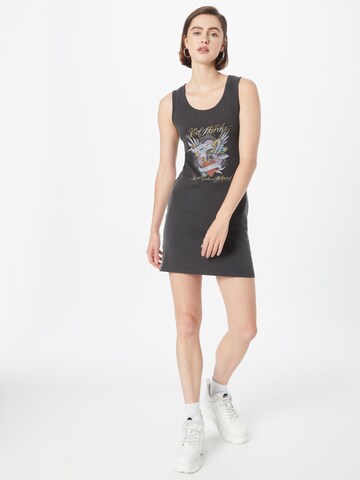 Ed Hardy Dress 'BRAVE-HEARTS' in Black: front