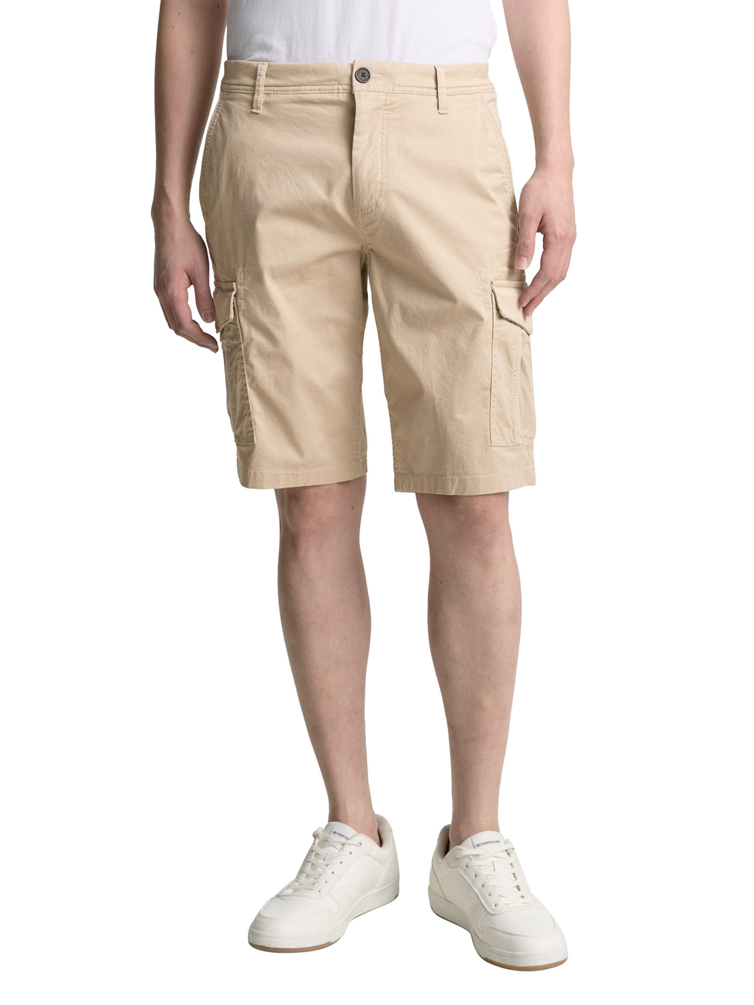 TOM TAILOR Regular Cargobyxa i beige: framsida