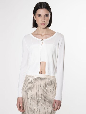 Cardigan Influencer en blanc : devant