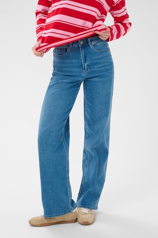 Kaffe Wide leg Jeans 'KAAndrea' in Blue: front