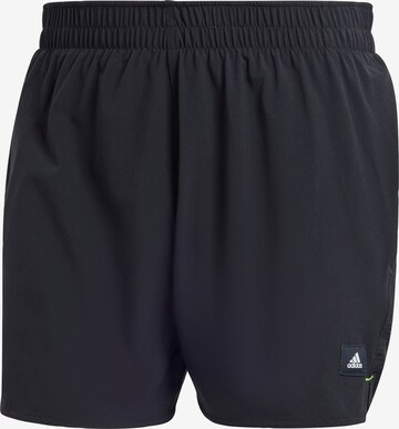 ADIDAS SPORTSWEAR Athletic Swim Trunks in Black: front