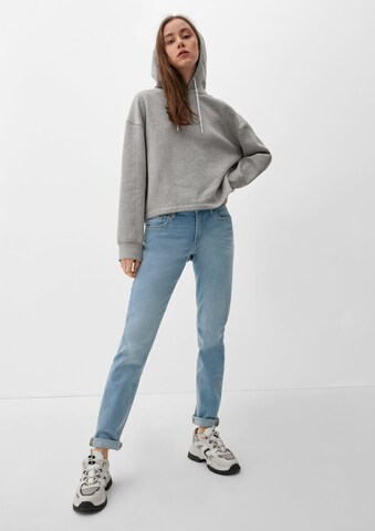 Slimfit Jeans 'Catie' de la QS pe albastru