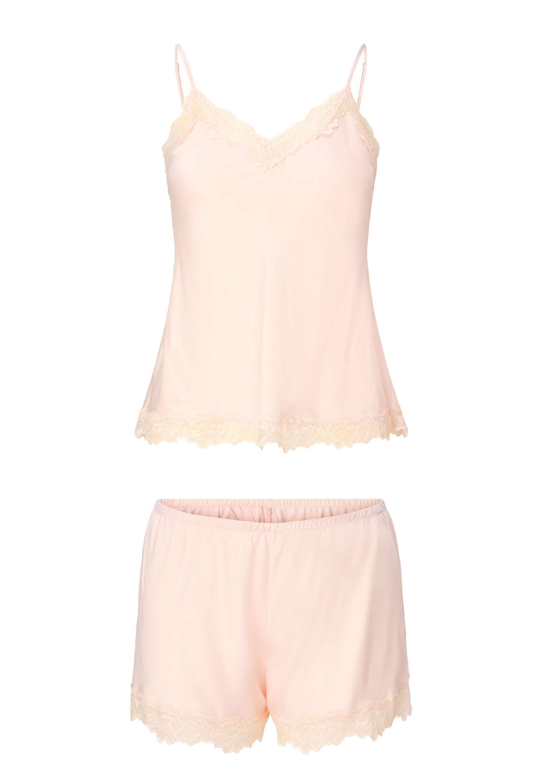 LingaDore Triangel Korte pyjama in Oranje: voorkant