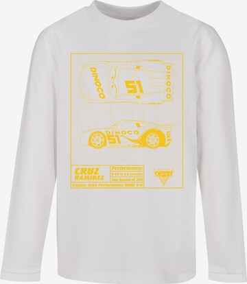 ABSOLUTE CULT Shirt 'Cars - Cruz Ramirez' in Weiß: predná strana