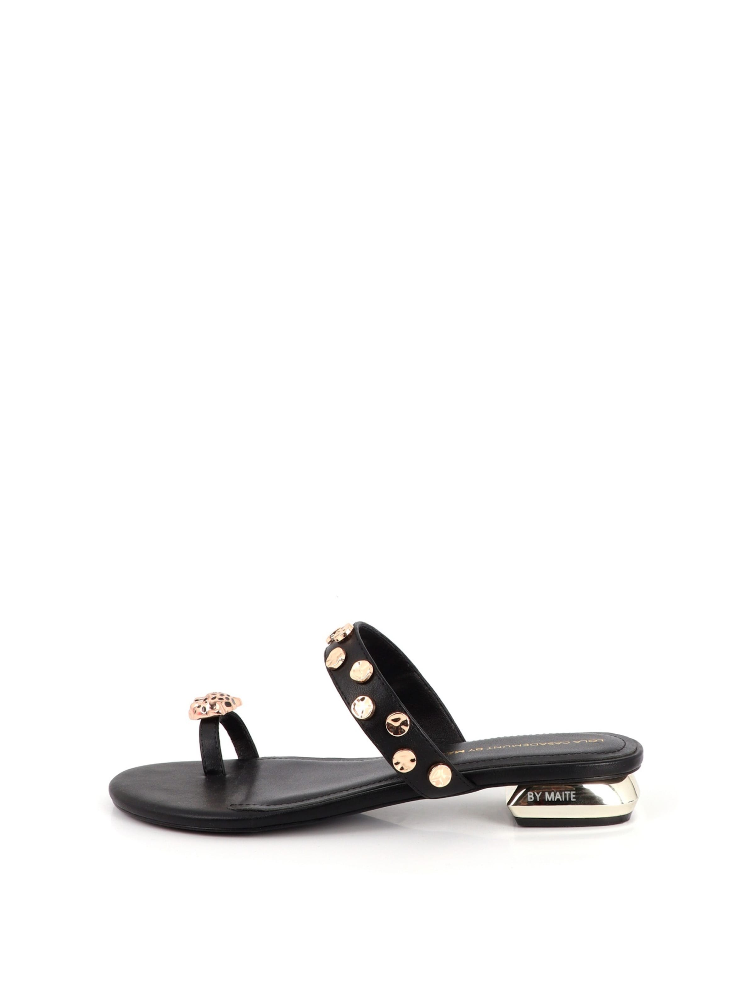 Lola Casademunt Papucs - fekete: elől