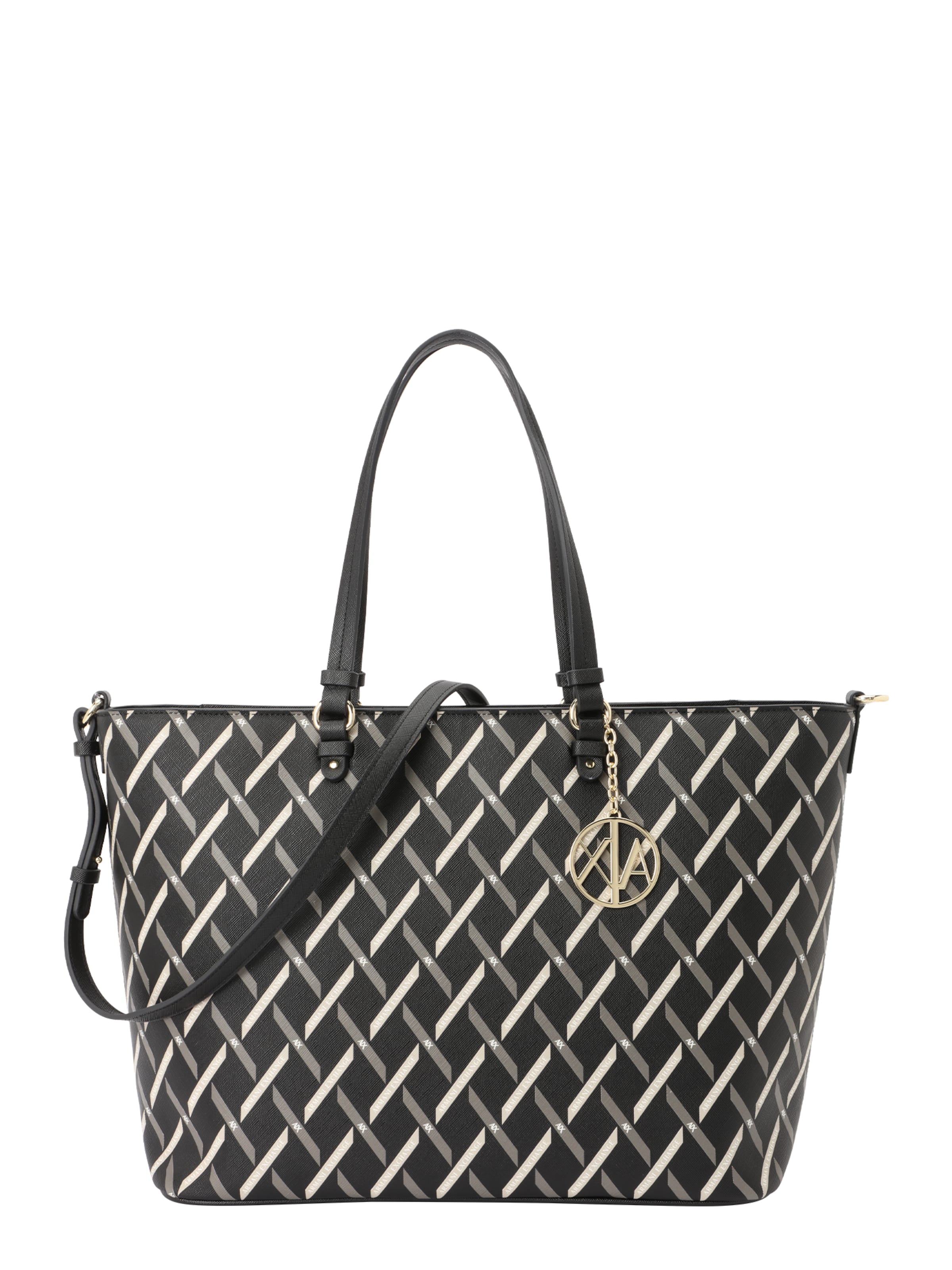 ARMANI EXCHANGE Shopper 'GYNGER' in Black: front