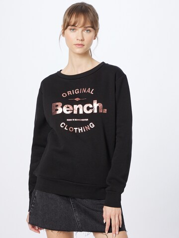 BENCH Sweatshirt 'HENNESSY' in Schwarz: predná strana