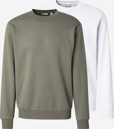 Megztinis be užsegimo 'ONSCERES' iš Only & Sons, spalva – šviesiai pilka / alyvuogių spalva, Prekių apžvalga