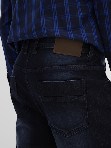 bonprix Slim fit Cargo Jeans in Blue