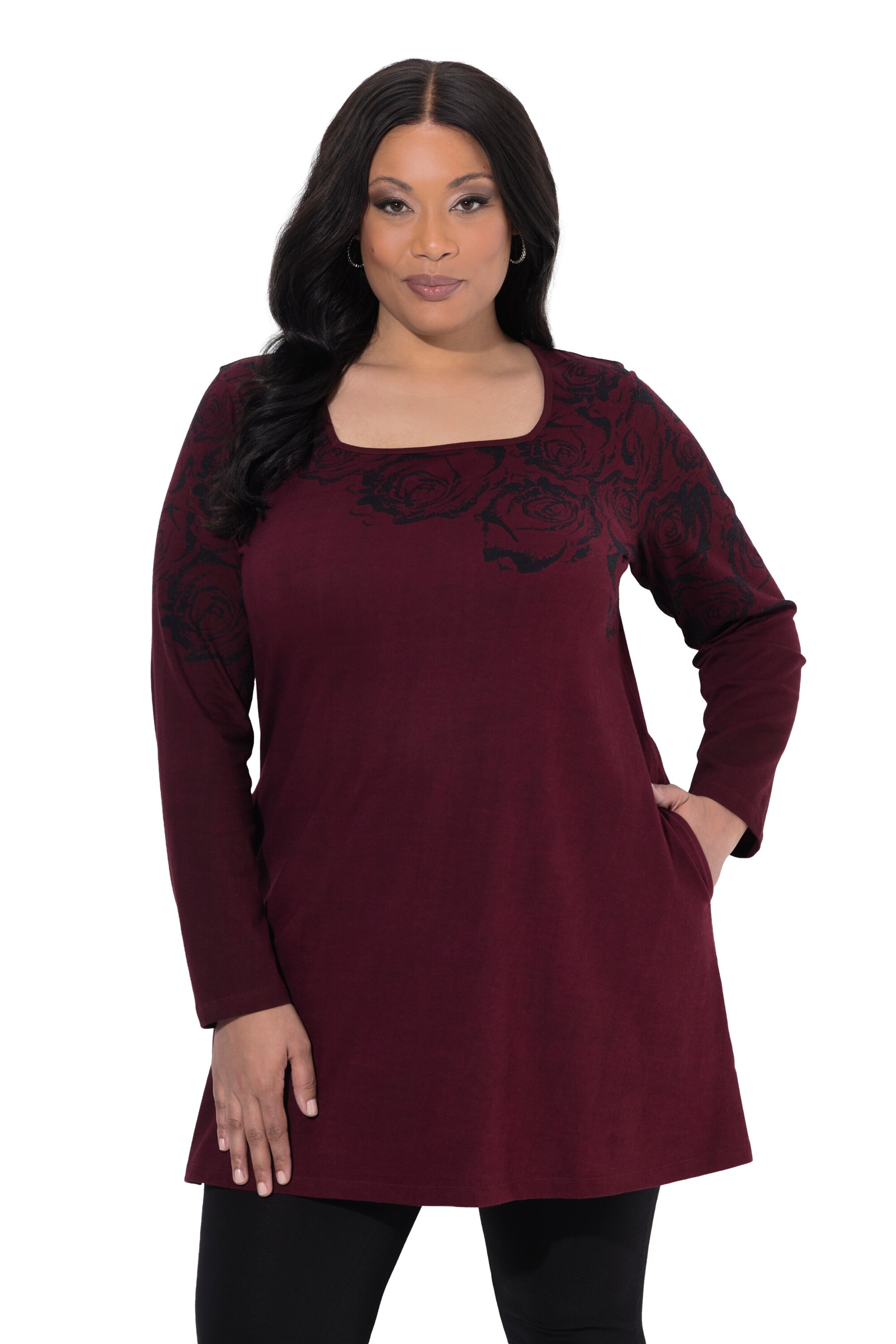 Ulla Popken Shirt in Rot: Vorderseite