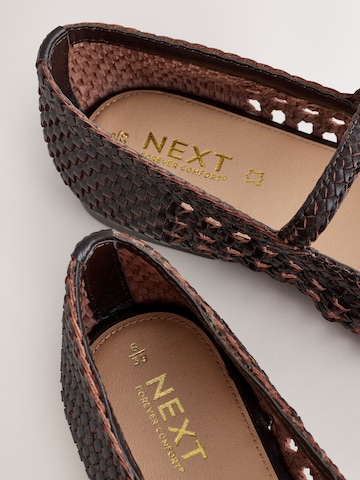 Ballerina con cinturino 'Forever Comfort' di Next in marrone