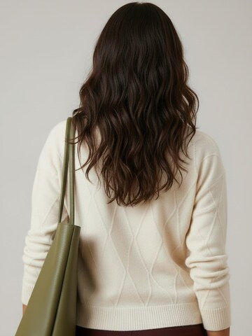 WEARABLE STORIES Trui 'Manou' in Beige