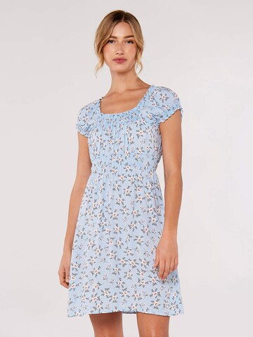 Apricot Dress 'Orchidee' in Blue: front