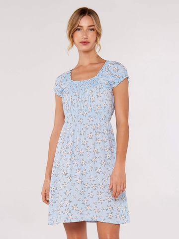 Apricot Dress 'Orchidee' in Blue: front