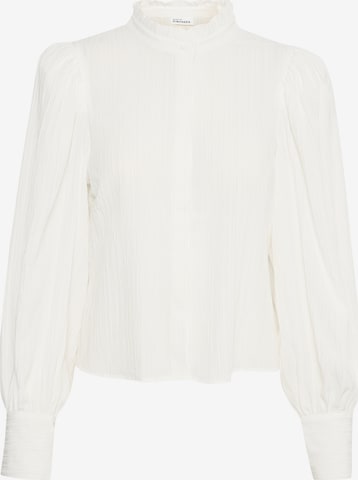 KAREN BY SIMONSEN Bluse 'Frosty' i hvid: forside