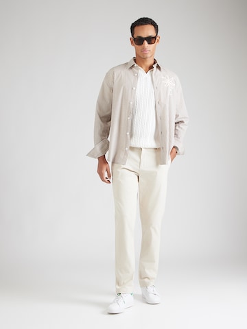 Bruun & Stengade Обычный Брюки-чинос 'Rino' в Белый