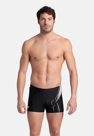 ARENA Athletic Swim Trunks 'Dive' in Black: front
