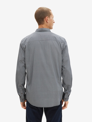 TOM TAILOR Regular fit Button Up Shirt in Blue