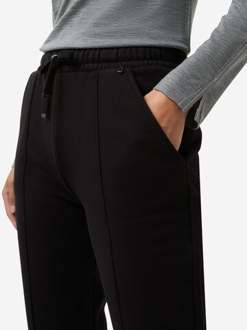 BOGNER Regular Trousers with creases 'Carey' in Black